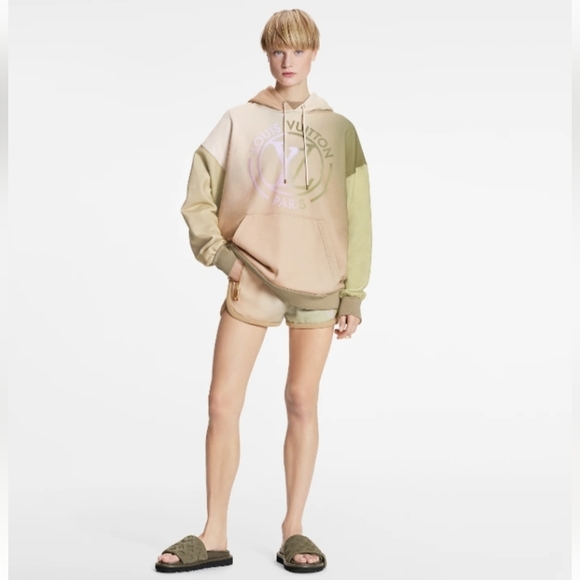 Authentic Gradient Fleece Jersey Louis Vuitton Circle Hoodie - Picture 2 of 8